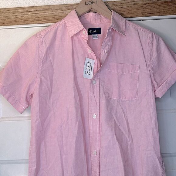 Children's Place Boys Pink Shirt L (10-12) - Picture 3 of 12